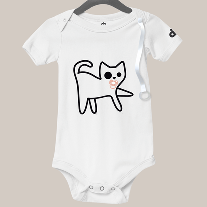 Baby Body "Katze Rosa Schnulli"